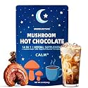 Mushroom Hot Chocolate for Calm & Relax | 10 Mushroom Blend with L-Theanine, GABA, Magnesium Glycinate, MCT & Ashwagandha | Vegan, Keto-Friendly, Gluten-Free | Cacao Powder | 8.5oz