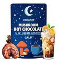 Mushroom Hot Chocolate for Calm & Relax | 10 Mushroom Blend with L-Theanine, GABA, Magnesium Glycinate, MCT & Ashwagandha | Chocolate with Orange Flavor | Cacao Powder | 8.5 Oz
