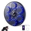 Music Boxing Machine for Adults, Wall Mounted Blutooth Music Punching Machine with Boxing Gloves, Smart Electronic LED Boxing Training Equipment for Indoor Home Gym Workout, 9 Modes & Speeds