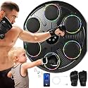 Music Boxing Machine for Kids Adults, Smart Interactive Music Punching Machine with Gloves 11 Modes 9 Speeds Wall Mounted Electronic Boxing Punching Pad for Reaction Training Home Fitness Room Game