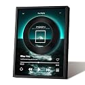 Music Picture Frame Bluetooth Speaker - Rotating Turntable Wireless Speaker Song Plaque, Light Up Music Plaque Art Paintings Frame with LED Light, Home Desk Decor Gifts for Men & Women (Moon)