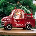 Musical Snow Globe Lantern (Snowman &amp; Red Truck)
