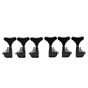 Musiclily Basic 3L3R 19:1 Ratio Bass Machine Heads Tuning Pegs Keys Black