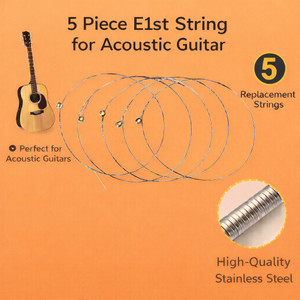 musiking acoustic e1st string for accoustic guitar 5 piece abc44 guitar string