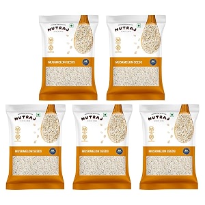 nutraj muskmelon seeds 500g 100g x 5 pouch  kharbooja beej  seeds for eating  seed cycling