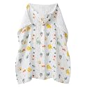 Muslin Baby Hooded Towel 43 x 43 Inch (Botanical)