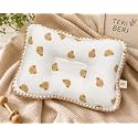 Muslin Baby Pillow for Newborn &amp; Infants, Soft Cotton Muslin Pillow with Cute Cartoon Print, Comfortable Baby Pillow for Nursery, Crib &amp; Travel (Rectangle Shape)