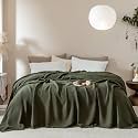 Muslin Fringe Blankets for Adults: 100% Cotton Cloud Soft