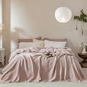 Muslin Fringe Blankets for Adults 100% Cotton Cloud Soft