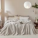 Muslin Fringe Blankets for Adults 100% Cotton Cloud Soft