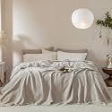 Muslin Fringe Blankets for Adults: 100% Cotton Cloud Soft Super King