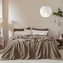 Muslin Fringe Blankets for Adults: 100% Cotton Cloud Soft