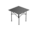 MUSM Camping Table Set, Picnic Table and Chairs, Camping Equipment Full Set of(Buff)