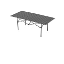 MUSM Camping Table Set, Picnic Table and Chairs, Camping Equipment Full Set of(Dark Khaki)