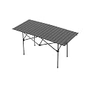 MUSM Camping Table Set, Picnic Table and Chairs, Camping Equipment Full Set of(Purple)