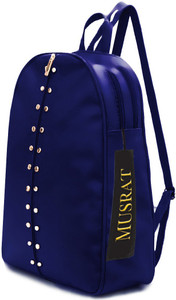 musrat small 7 l backpack pu leather backpack school bag student backpack women travel bag 7 l backpack blue