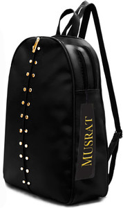 musrat small 7 l backpack pu leather backpack school bag student backpack women travel bag 7 l backpack black