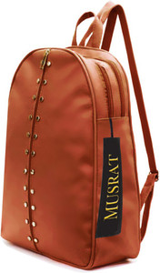 musrat small 7 l backpack pu leather backpack school bag student backpack women travel bag 7 l backpack brown