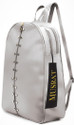 MUSRAT Small 7 L Backpack PU Leather Backpack, School Bag, Student Backpack, Women Travel bag 7 L ,Backpack (Grey)