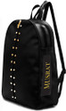 MUSRAT Small 7 L Backpack PU Leather Backpack, School Bag, Student Backpack, Women Travel bag 7 L ,Backpack (Black)
