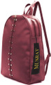 MUSRAT Small 7 L Backpack PU Leather Backpack, School Bag, Student Backpack, Women Travel bag 7 L ,Backpack (Maroon)