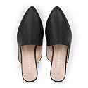 MUSSHOE Women’s Pointed Toe Mule Flats: Comfortable Lightweight Slip On Backless Loafers with Memory Foam for Office Work &amp; Dressy Casual Wear