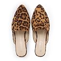 MUSSHOE Women’s Pointed Toe Mule Flats: Comfortable Lightweight Slip On Backless Loafers with Memory Foam for Office Work &amp; Dressy Casual Wear