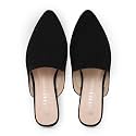 MUSSHOE Women’s Pointed Toe Mule Flats: Comfortable Lightweight Slip On Backless Loafers with Memory Foam for Office Work &amp; Dressy Casual Wear