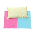 Mustard Seed Baby Pillow with 2 Covers, Soft Cotton Infant Pillow, Breathable Lightweight Head Support Cushion for Babies, Removable Washable Covers (Option 4)