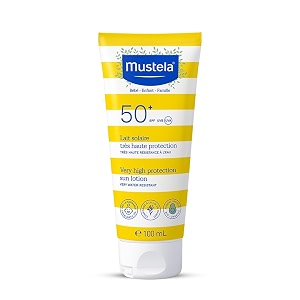mustela very high protection sun lotion spf50 - sun sensitive amp intolerant skin 100ml