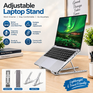 MustGrab Aluminium Alloy Anti Slip Laptop Stand