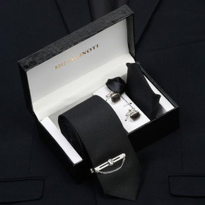 mutaqinoti silk cufflink  tie pin set