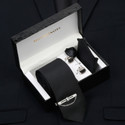 MUTAQINOTI Silk Cufflink & Tie Pin Set