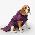 Mutt of Course Waterproof Dog Raincoat with Hood &amp; Mesh Lining | Collar &amp; Harness Leash Opening | Duck Rain Red (s)