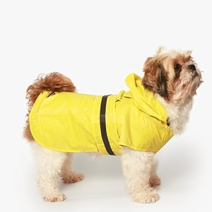 mutt of course waterproof dog raincoat with hood amp mesh lining  collar amp harness leash opening  duck rain red s