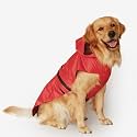 Mutt of Course Waterproof Dog Raincoat with Hood &amp; Mesh Lining | Collar &amp; Harness Leash Opening | Duck Rain Red (s)