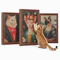 MUTTROS Art Cat Scratcher, 3 Pack Cardboard Cat Wall Scratcher Board