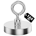 MUTUACTOR 2packs Neodymium Magnets Heavy Duty,165 lbs Pulling Force Fishing Magnet Rare Earth Magnet,Super Strong Round Magnet for Sweeping Picking Retrieving Metal Tools