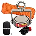 MUTUACTOR 960lbs Φ2.36'' Double-Sides Heavy Duty Swivel Magnet Fishing Kit