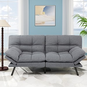 MUUEGM Futon Sofa Bed 71 inch Convertible