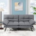 MUUEGM Futon Sofa Bed 7134 Convertible Linen