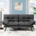 MUUEGM Futon Sofa Bed 7134 Convertible Linen