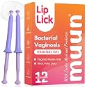 Muun (BV) Symptoms Relief & Vaginal Moisturizer - Pack 12 Restoring pH Balance for Fishy Odor, Dryness, Itching - Menopause & Perimenopause Women - User Friendly, Hormone & Estrogen Free