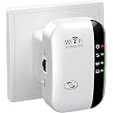 Newest WiFi Extender WiFi Booster Repeater Covers Up to 30M and 20 Devices Internet Booster - with Ethernet Port, Quick Setup, Home Wireless Signal Booster_300 mbps