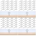 Muzata 20PCS Eye Screws 2 Inch Eye Hook Screw for Wood T316 Stainless Steel M4 Eyelet Hooks Self Tapping for Indoor Outdoor CN22 (Pack of 4)