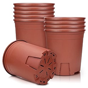 Muzihra 14.2cm Plastic Plant Pot Pack of
