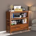 Wooden Console Table | Finish Type :- Provincial Teak Finish | Wood Type :- Sheesham Wood for Living Room | Kitchen Rack | Book Shelves