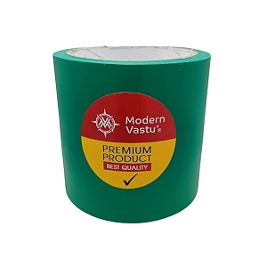 modern vastu green colour tape remedies  size 434inch100mm 20 meter main entrance amp toilet correction  pack of 1 green