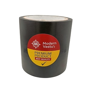 modern vastu black colour tape remedies  size 434inch100mm 20 meter main entrance amp toilet correction  pack of 1 black