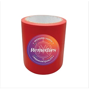 modern vastu red colour tape remedies  size 434inch100mm 20 meter main entrance amp toilet correction  pack of 1 red